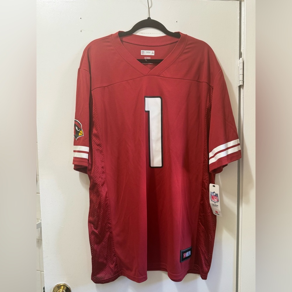 ARIZONA CARDINALS NFL Team Apparel Scarlet Jersey- MENS XL NWT